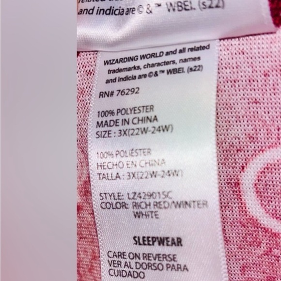 Warner Bros. Harry Potter Women's Size Small Pajama Set, 2-Piece - Picture 6 of 6